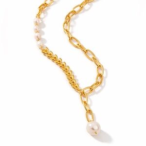 Pearl Necklace Gold Chain Necklace Trendy Jewelry